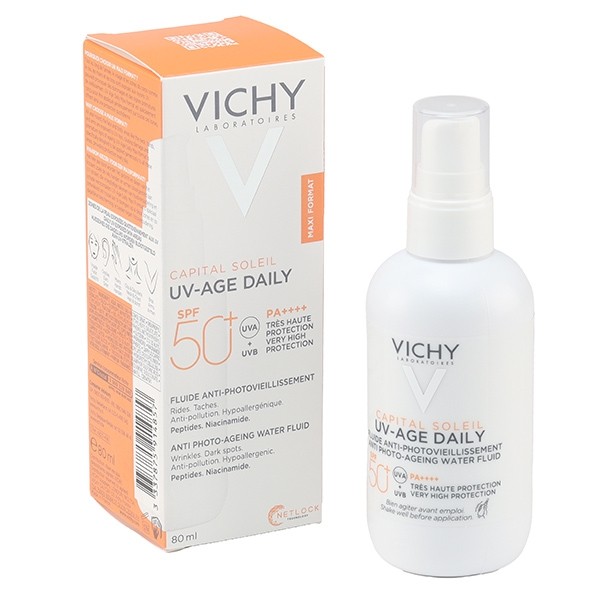 Vichy Capital Soleil UV-Age daily Fluide solaire anti-âge SFP 50+