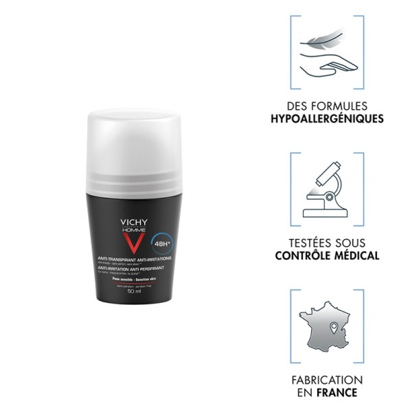 Vichy Homme déodorant 48 h bille
