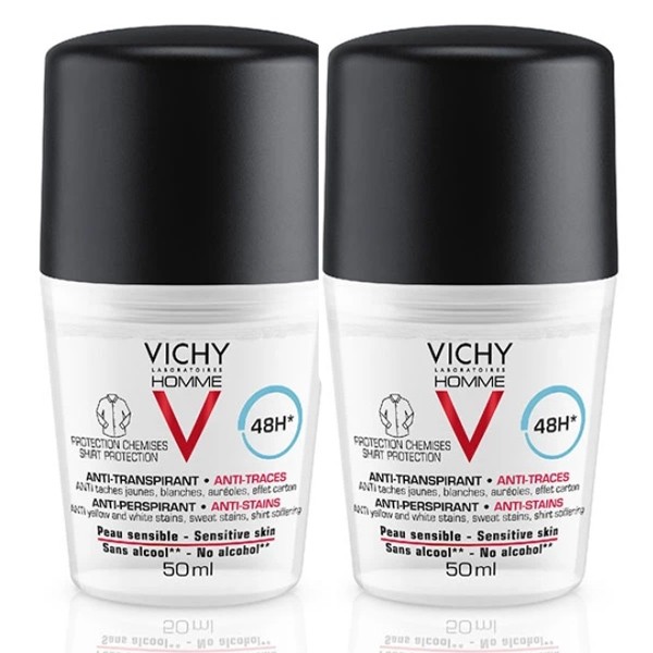 Vichy Homme déodorant bille anti-traces