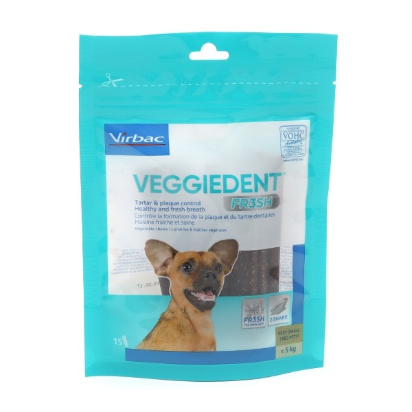 Virbac Veggiedent Fresh Lamelles à mâcher chiens