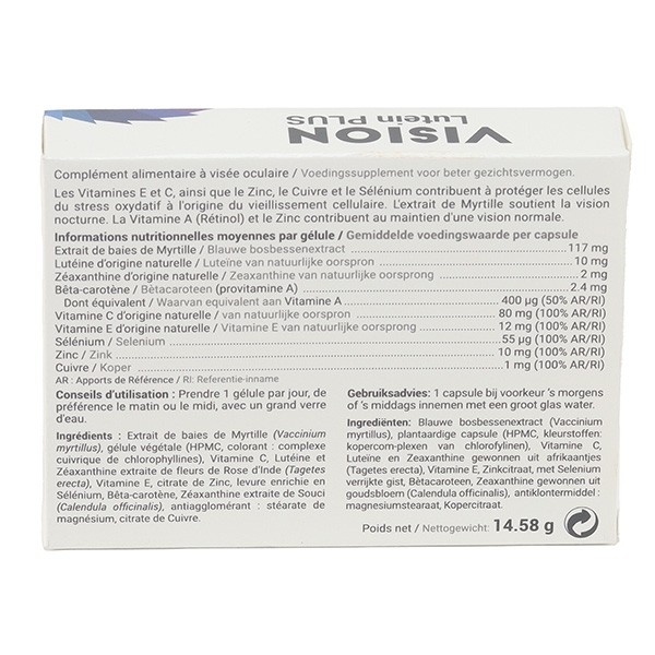 Vision Lutein Plus gélules