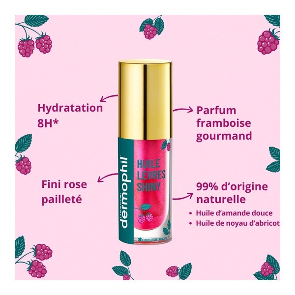 Dermophil Indien Huile lèvres Shiny Rosée