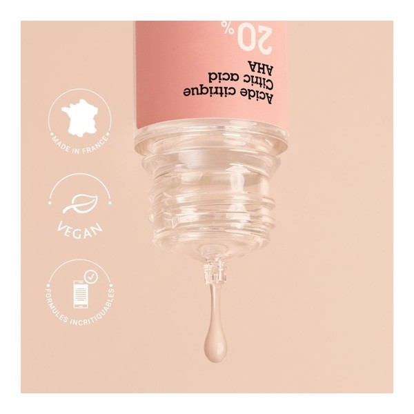 Etat pur acide citrique AHA 20%