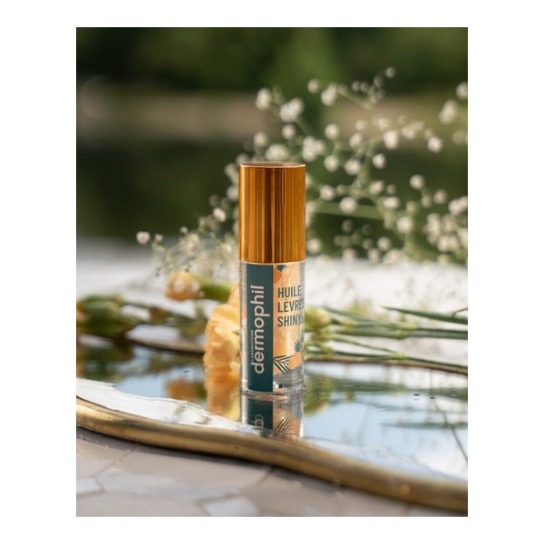 Dermophil Indien Huile lèvres Shiny Dorée
