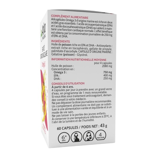 Arkogélules Oméga 3 capsules