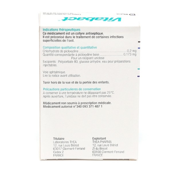 Vitabact collyre unidoses