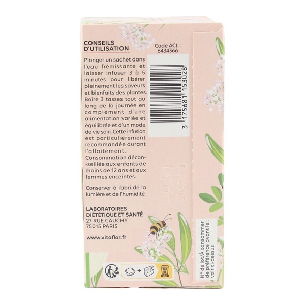 Vitaflor Bio Tisane allaitement sachets
