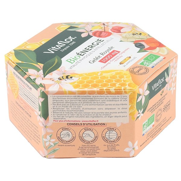 Vitaflor Bio Énergie Gelée Royale 1000 mg ampoules