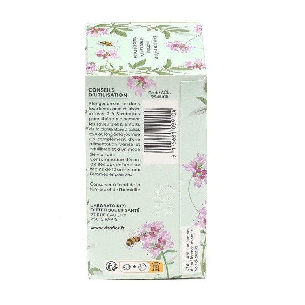 Vitaflor tisane thym bio sachets