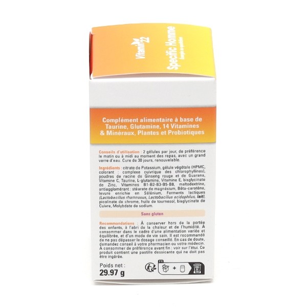 Vitamin'22 specific homme gélules