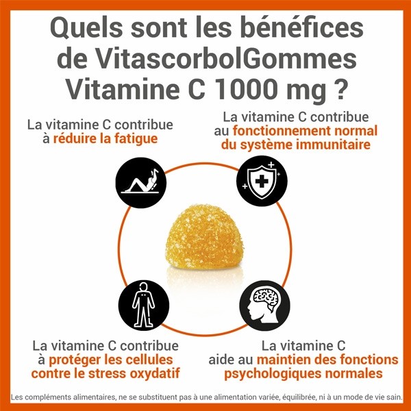 Vitascorbol Vitamine C 1000 mg gummies