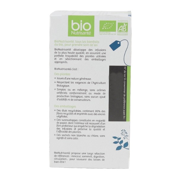 Bio Nutrisanté infusion Détente sachets