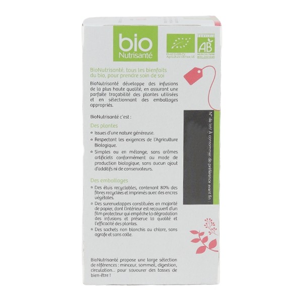 Bio Nutrisanté infusion Draineur sachets