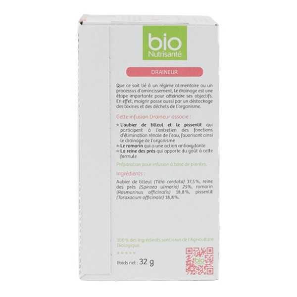 Bio Nutrisanté infusion Draineur sachets