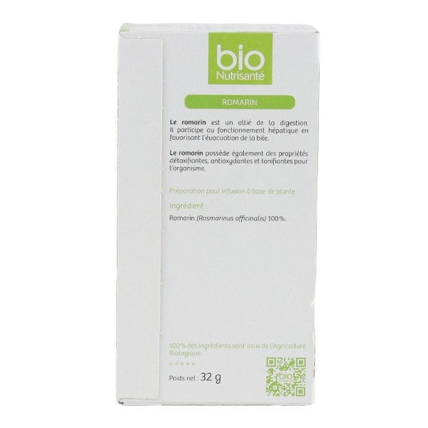 Bio Nutrisanté infusion Romarin sachets