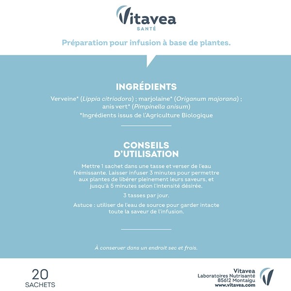 Bio Nutrisanté infusion Sommeil sachets