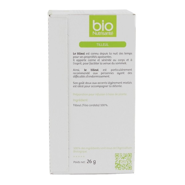 Bio Nutrisanté infusion Tilleul sachets