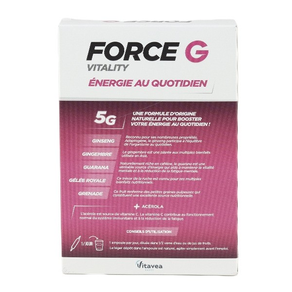Vitavea Force G Vitality ampoules