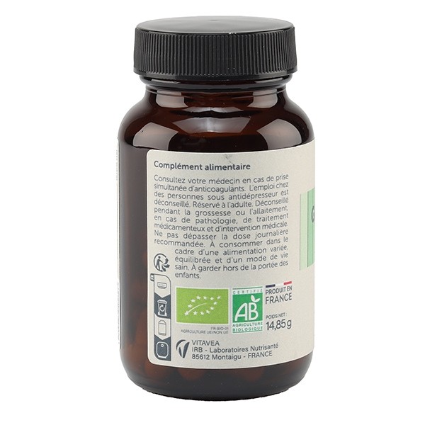 Vitavea Ginkgo biloba Bio gélules