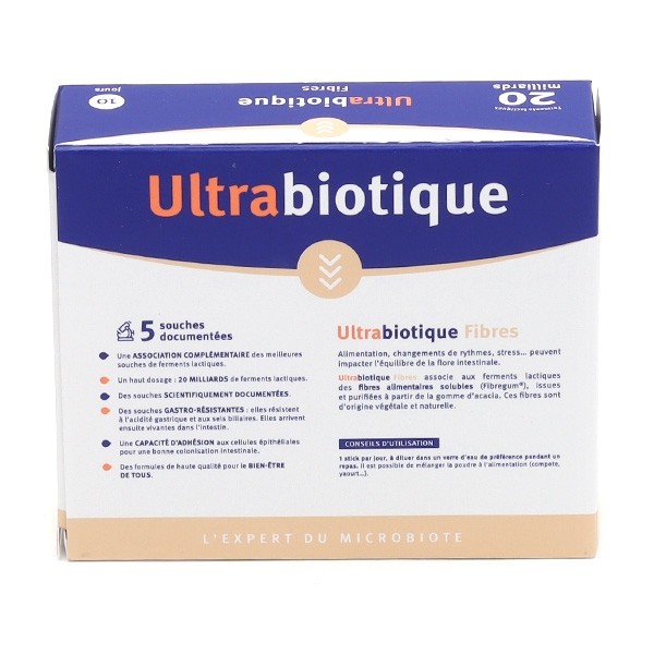 Ultrabiotique fibres poudre sticks