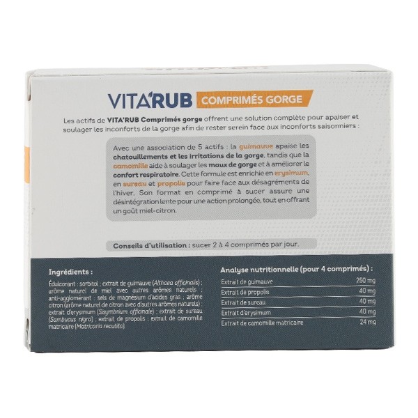 Vitarub Maux de gorge comprimés