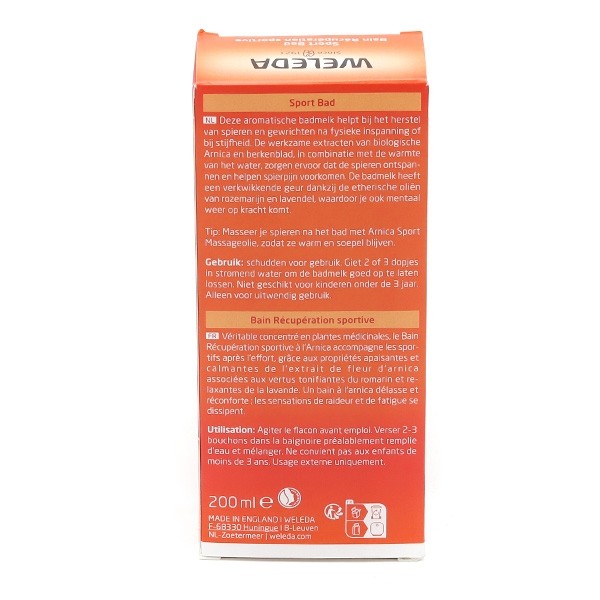 Weleda Arnica bain récupération sportive Bio