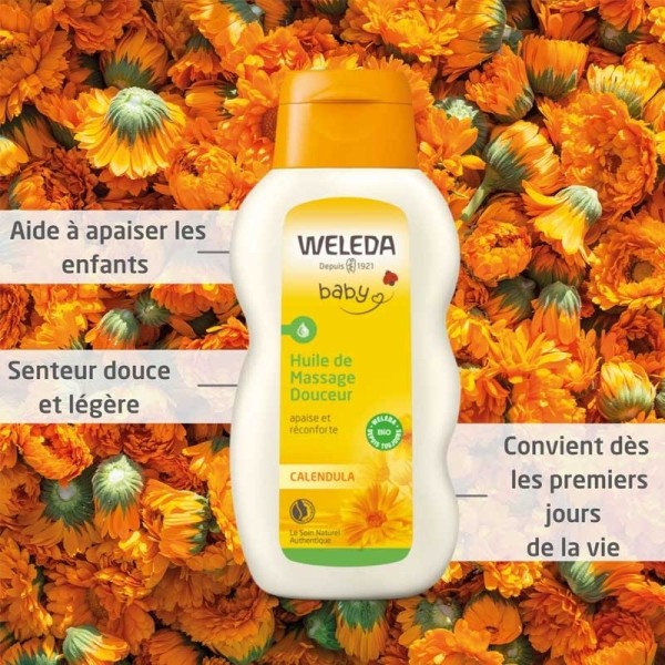 Weleda Bébé Calendula huile de massage douceur