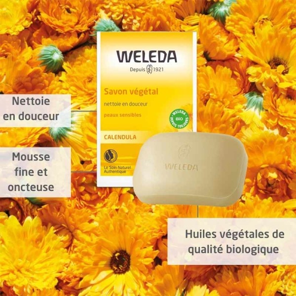 Weleda Calendula Savon végétal Bio