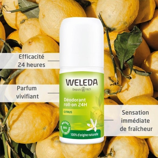 Weleda Citrus déodorant roll on 24h Bio