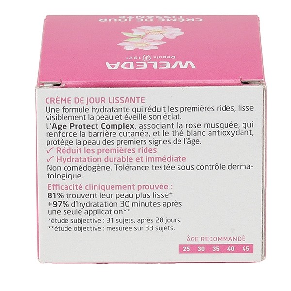 Weleda Rose Musquée et Thé blanc Crème de jour lissante Bio