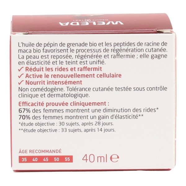 Weleda crème de nuit raffermissante Bio Grenade et Maca