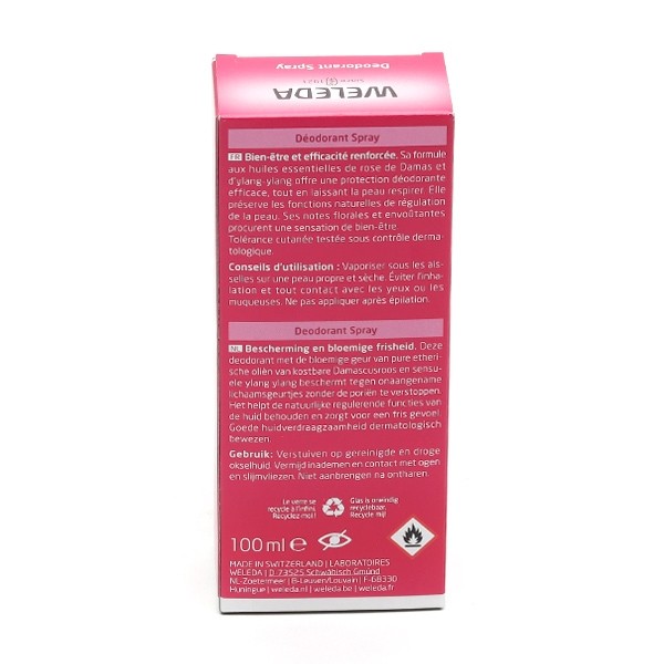 Weleda Rose musquée Déodorant Spray Bio