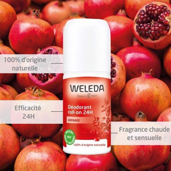 Weleda Grenade déodorant roll on 24h Bio