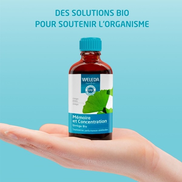 Weleda Mémoire et Concentration Gingko Bio