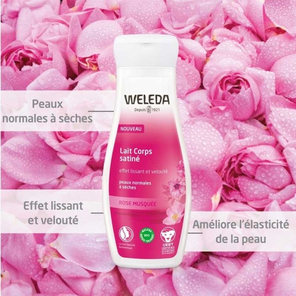 Weleda Rose Musquée lait corps satiné Bio