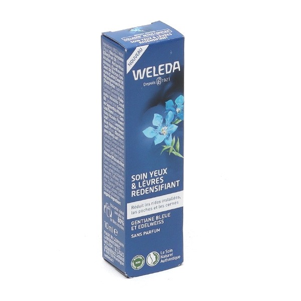 Weleda Soin yeux et lèvres redensifiant Bio Gentiane bleue et Edelweiss