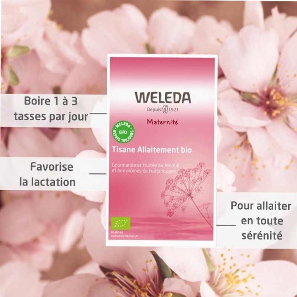 Weleda tisane d'allaitement arôme fruits rouges sachets