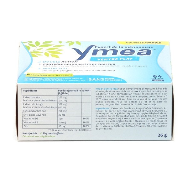 Ymea ménopause ventre plat gélules