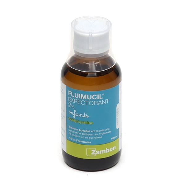 Fluimucil sirop expectorant 2 % enfants sans sucre