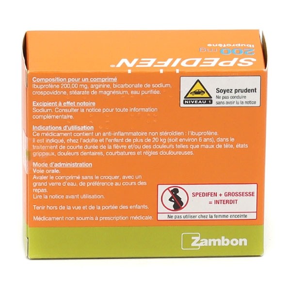 Spedifen 200 mg comprimé