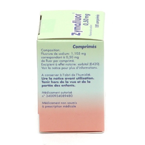 Zymafluor comprimé 0.50 mg