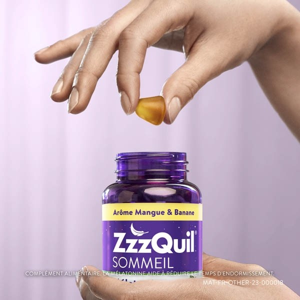 ZzzQuil Sommeil Mangue banane gummies