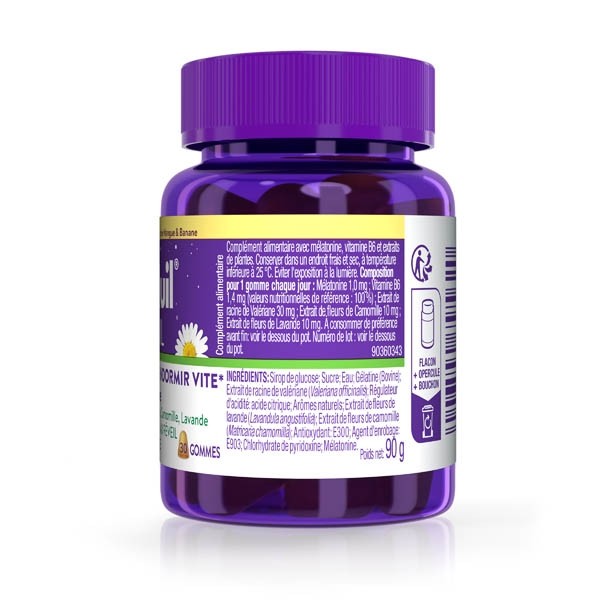 ZzzQuil Sommeil Mangue banane gummies