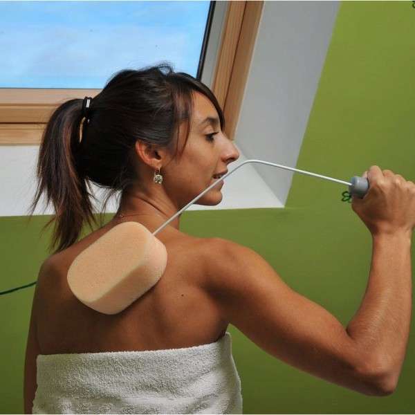 Eponge à manche pliable