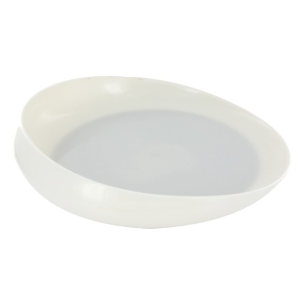 Assiette ronde à rebord incliné diamètre 20 cm