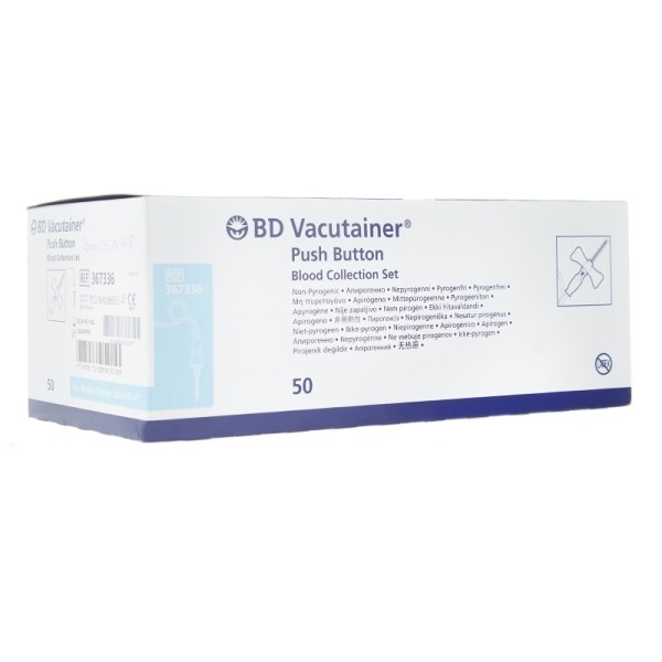 BD Vacutainer unité de prélèvement sécurisée Push Button 50 unités