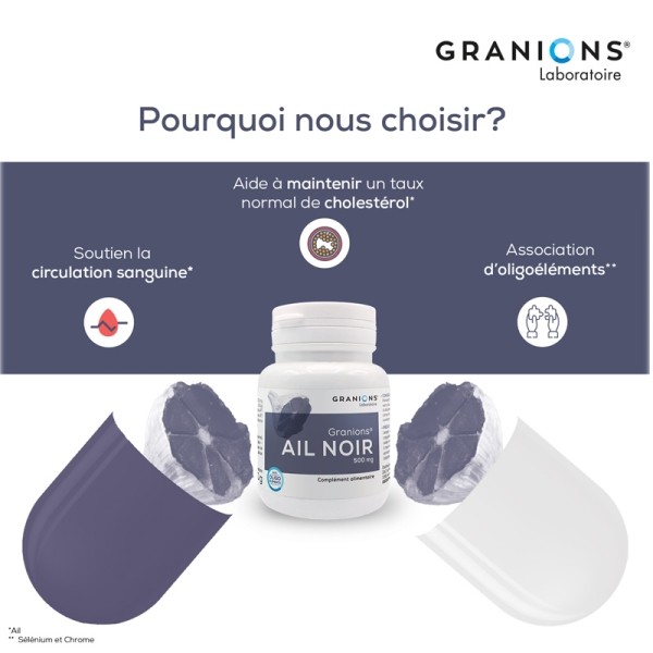 Granions Ail noir 500 mg comprimés