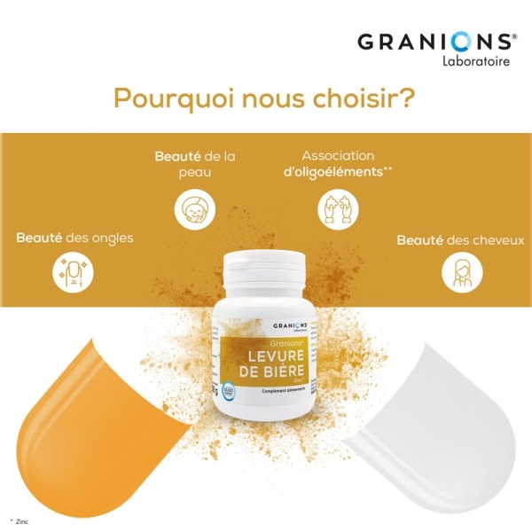 Granions Levure de bière et Zinc gélules