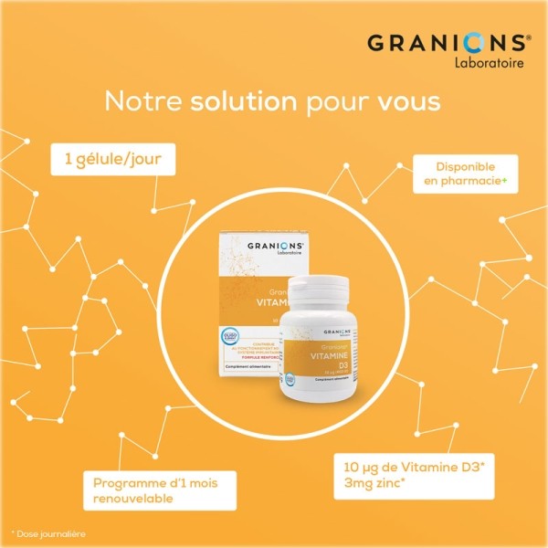 Granions Vitamine D3 gélules