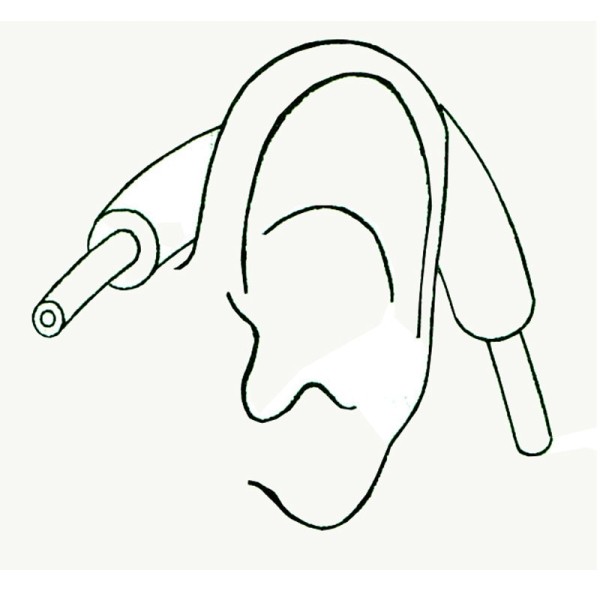 Protège oreille pour lunettes à oxygène 2 unités